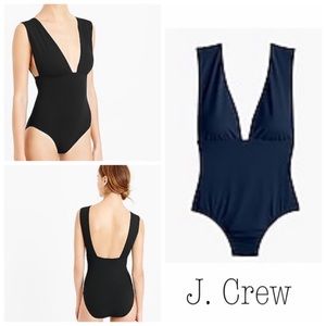 Plunge V-Neck One-Piece Swimsuit